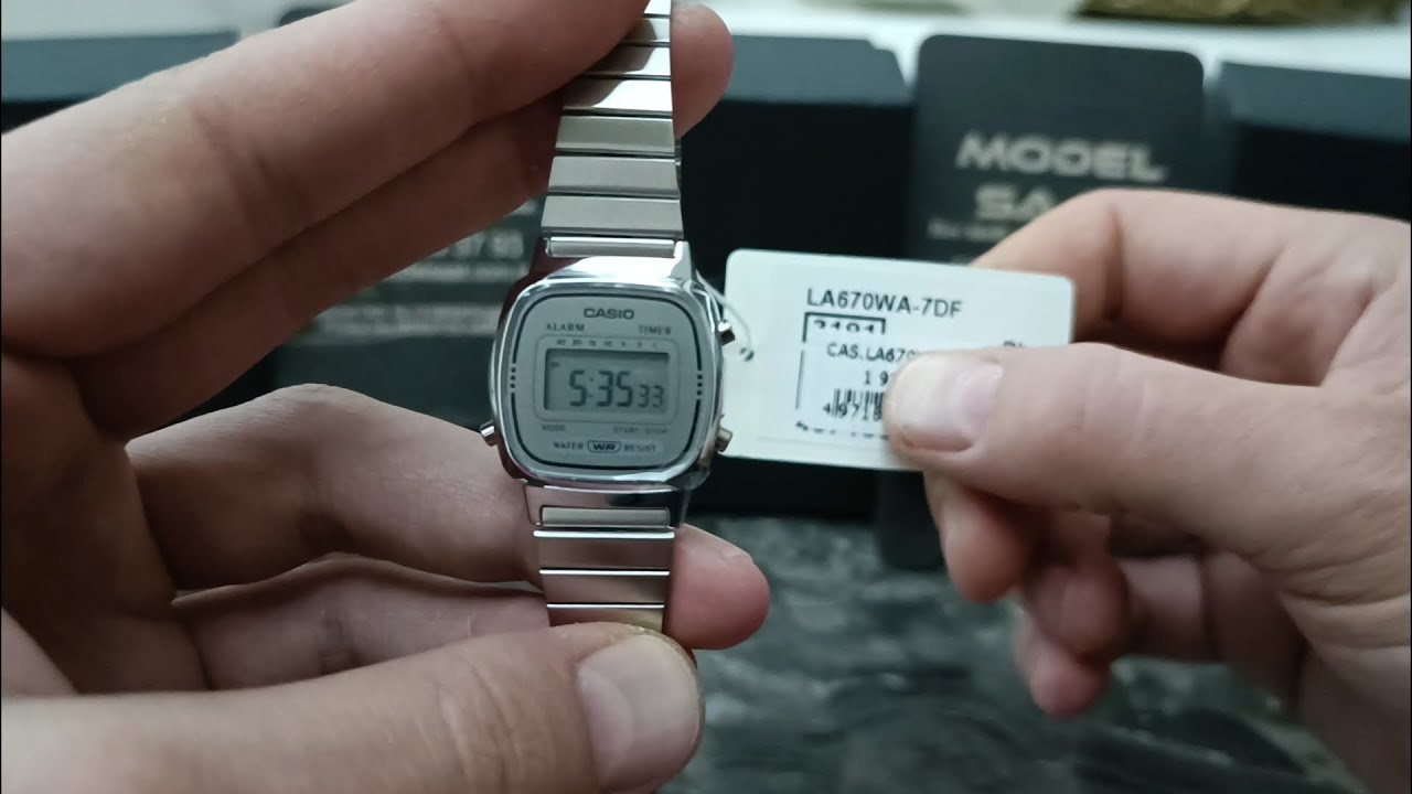 casio saat ayarı RETRO LA670WA how to setting time RETRO LA670WA WATCH SETTING