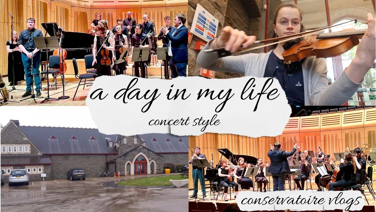 day in the life of a music student at RWCMD, concert style | conservatoire vlogs