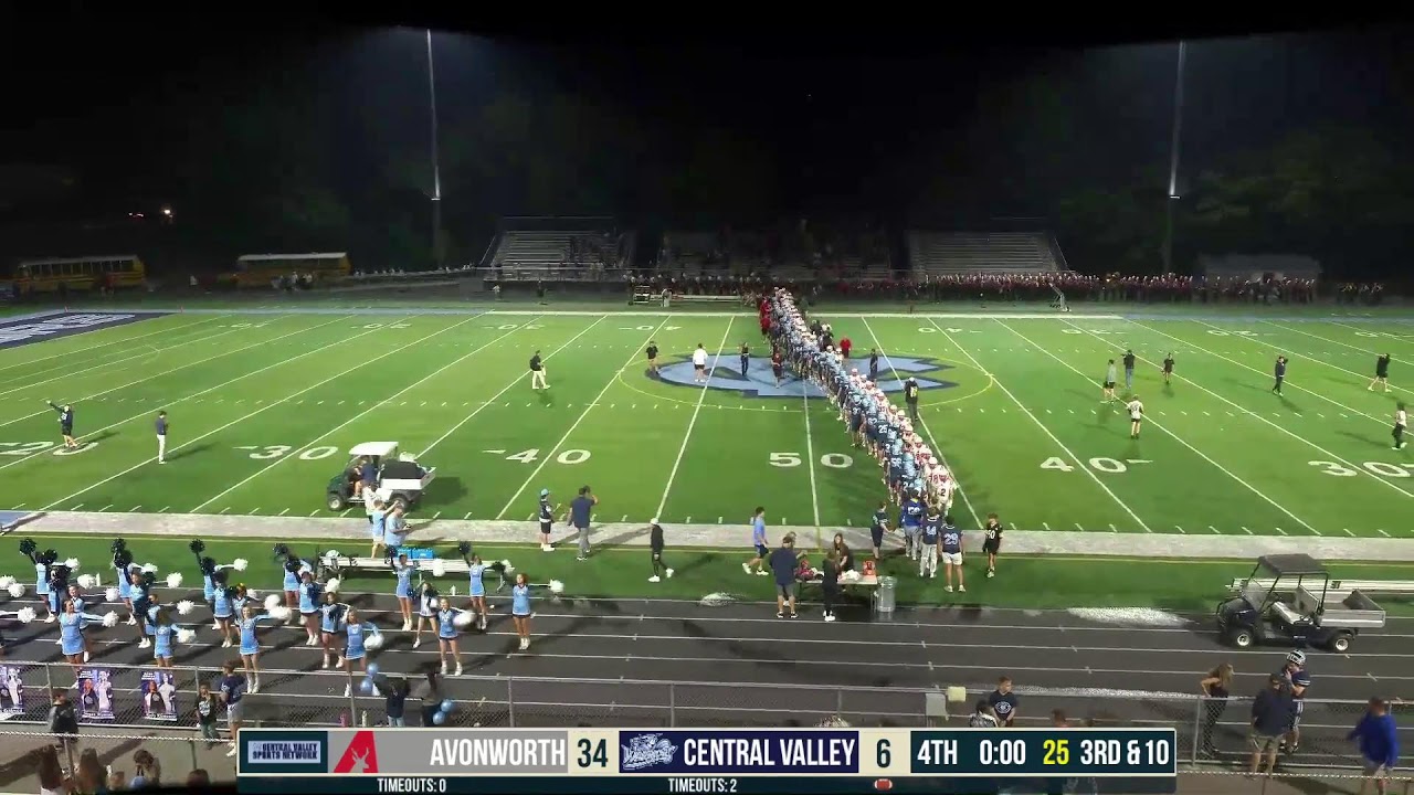 2025 Varsity Football Central Valley vs Avonworth