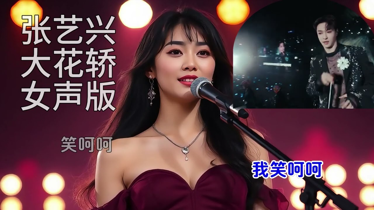 ♬張藝興《大花轎》女生版翻唱｜喜慶外表下，藏著多少不捨 #翻唱 #音樂 #動態歌詞