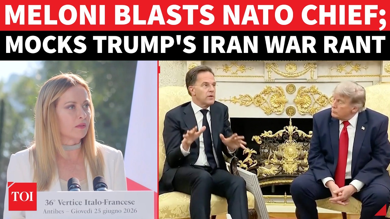 'Iran War Is Not My War': Meloni Unleashes Fire On NATO Chief; Mocks Trump For Screaming Betrayal