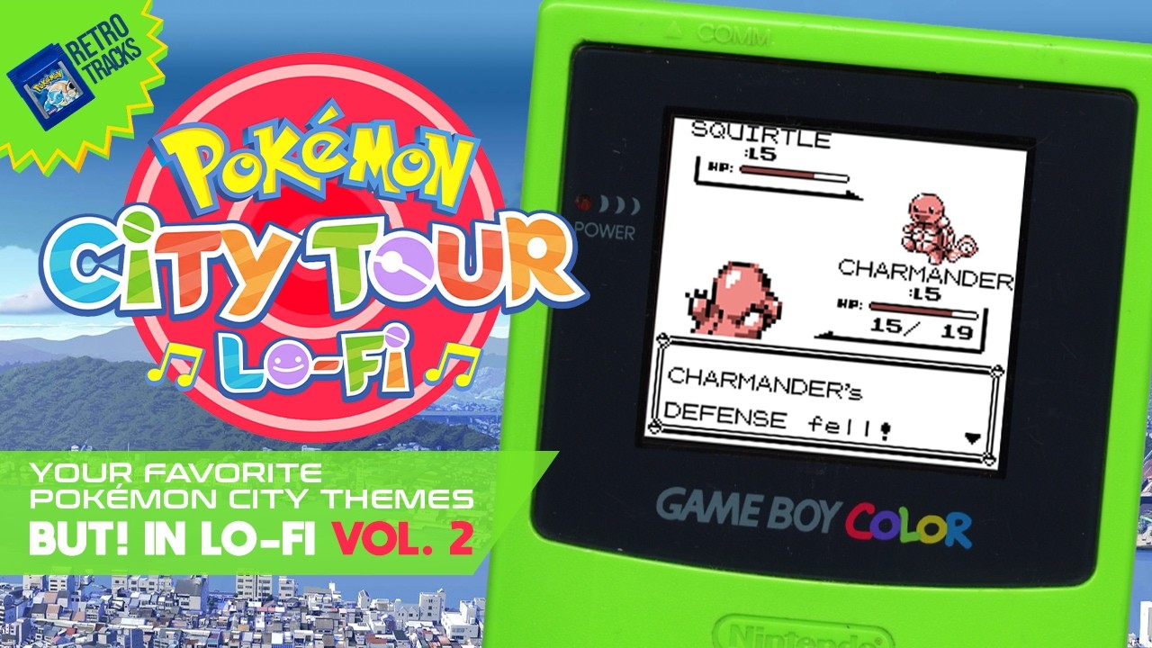 🎵POKÉMON CITY TOUR LO-FI VOL.2: A retro chill journey (MUSIC FOR SLEEP)