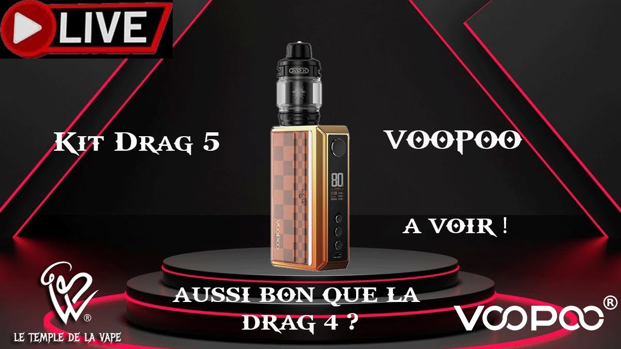 REVUE & LIVE  Kit Drag 5 VOOPOO