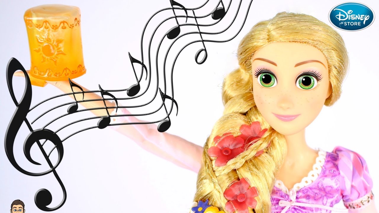 Rapunzel Deluxe SINGING & GLOWING Disney Store Tangled Doll REVIEW & UNBOXING!