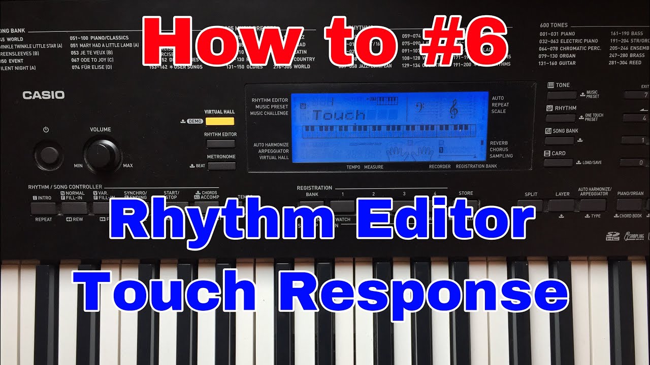 Casio ctk 860in | How to use Rhythm editor, Touch response in Casio ctk 860in | Hindi | general yt