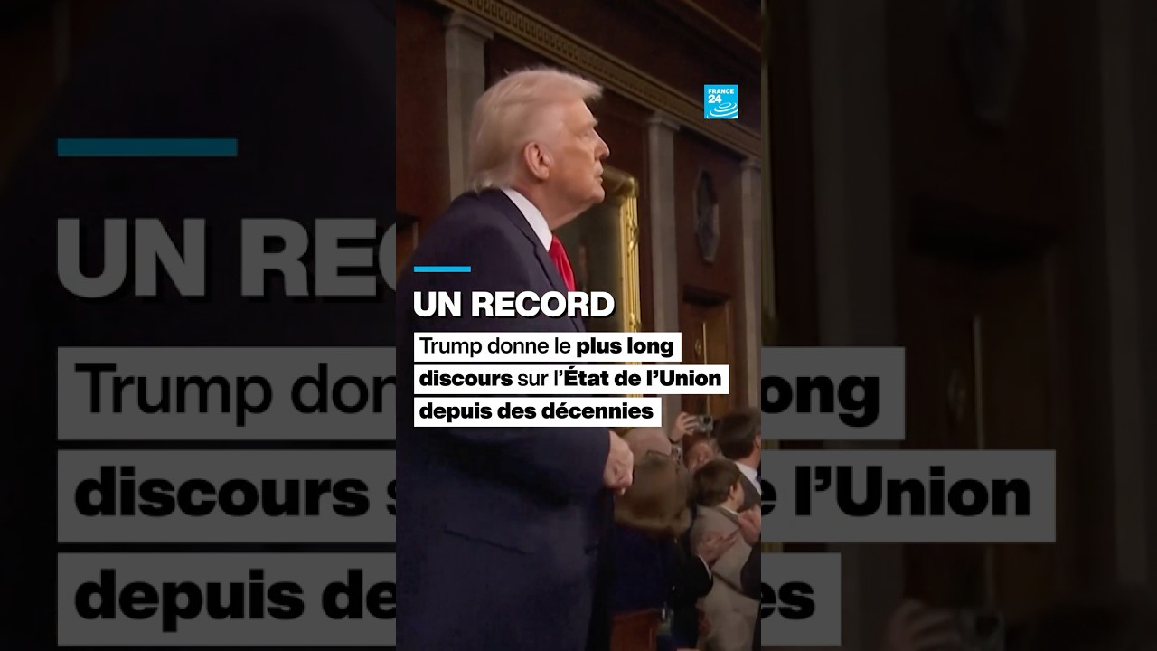 Trump &eacute;tablit un record : Le discours sur l&rsquo;&Eacute;tat de l&rsquo;Union le plus long depuis des d&eacute;cennies