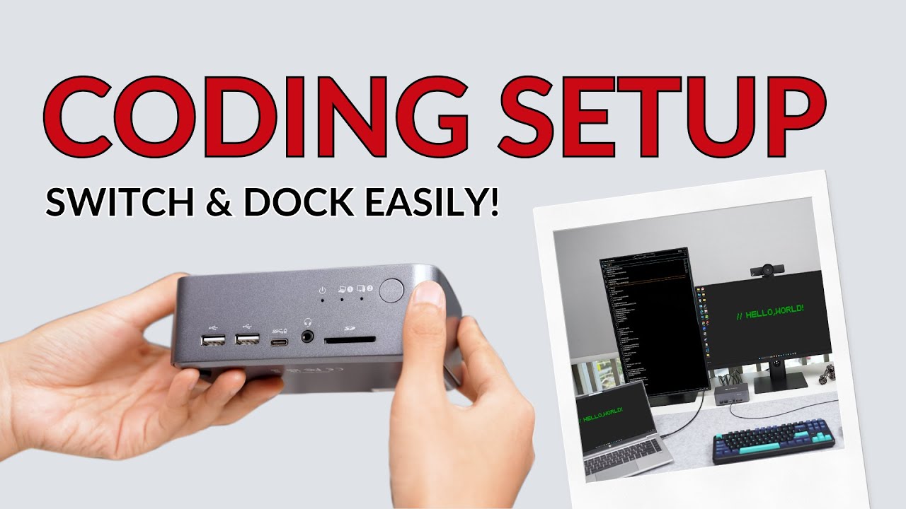 KVM switch and docking solution for your dual-screen coding setup (iDock C10)