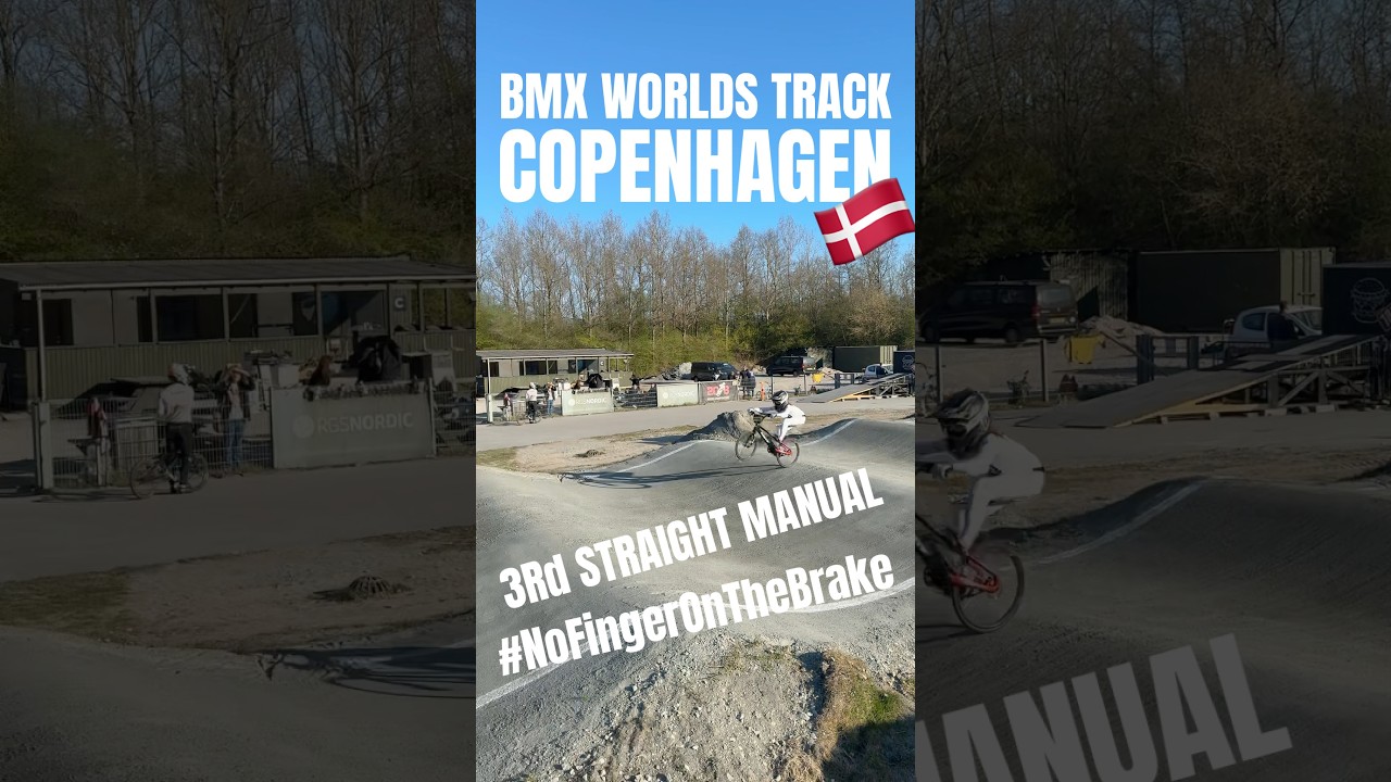 3rd straight manual at the BMX Racing worlds track 🔥 
