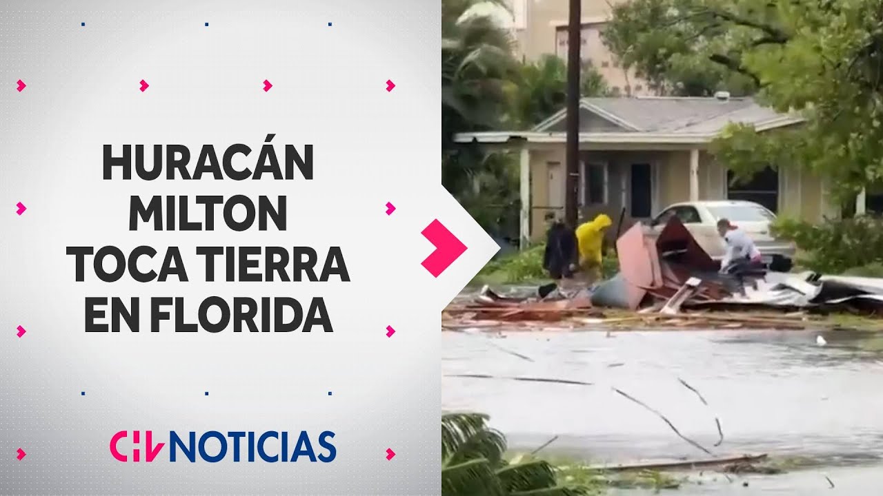 IMPACTANTES IMÁGENES: Huracán Milton toca tierra en Florida y causa estragos en zona costera
