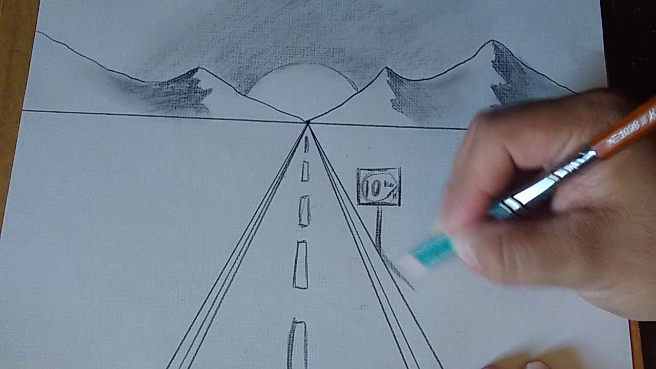 Punto de fuga. Dibujo facil. Vanishing Point. SUSCRIBETE