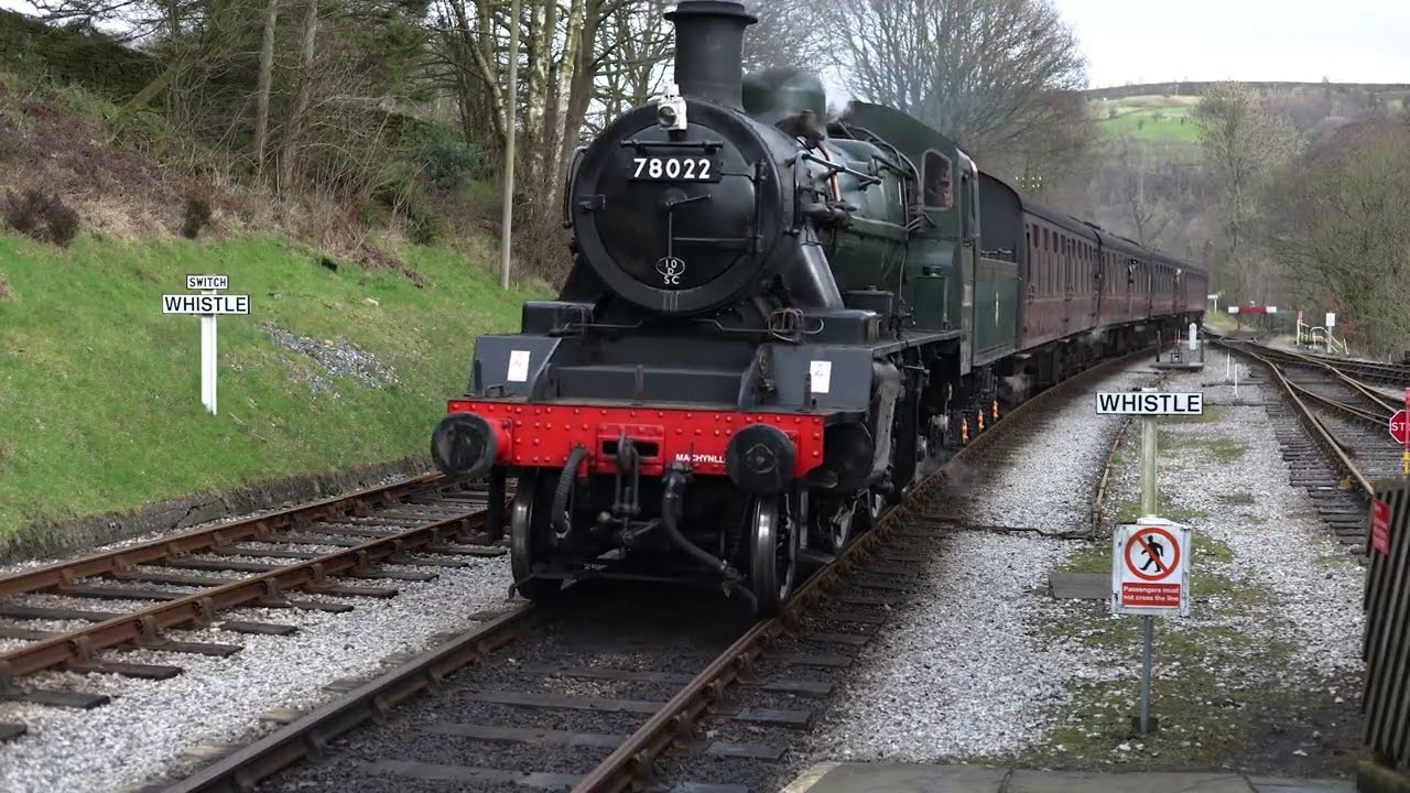 BR Standard 2MT 78022 at the Keighley & Worth Valley - February 2026