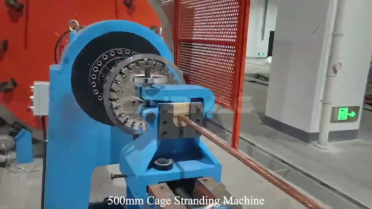 500 Cage Stranding(Planetary Strander)  Machine in Operation