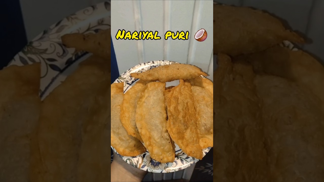 Crispy Sweet Nariyal Puri | 15-Minute Recipe for Any Festival ✨ 