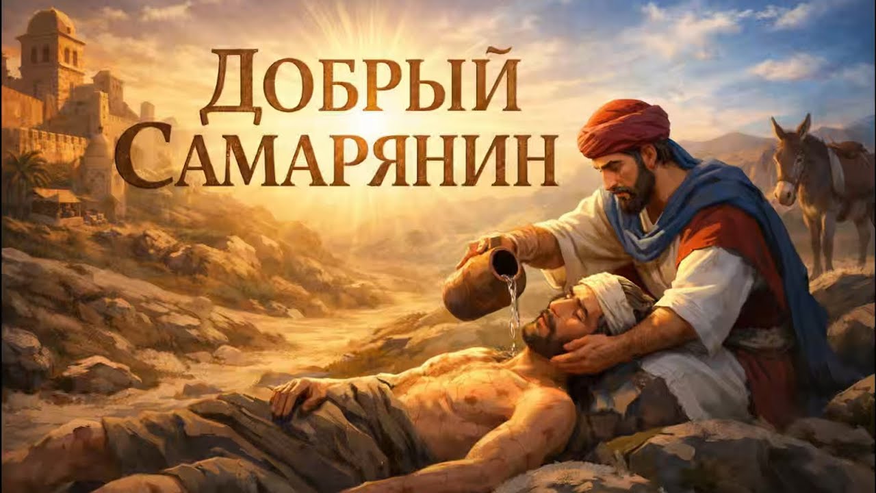 Добрый Самарянин #parables #biblestories #jesus #desert #help #bible #aivideo