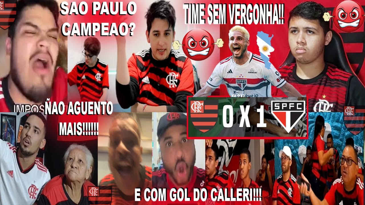 FLAMENGUISTAS REAGINDO AO GOL DO CALLERI NO FLAMENGO 0X1 SÃO PAULO MAIS UMA VERGONHA!!