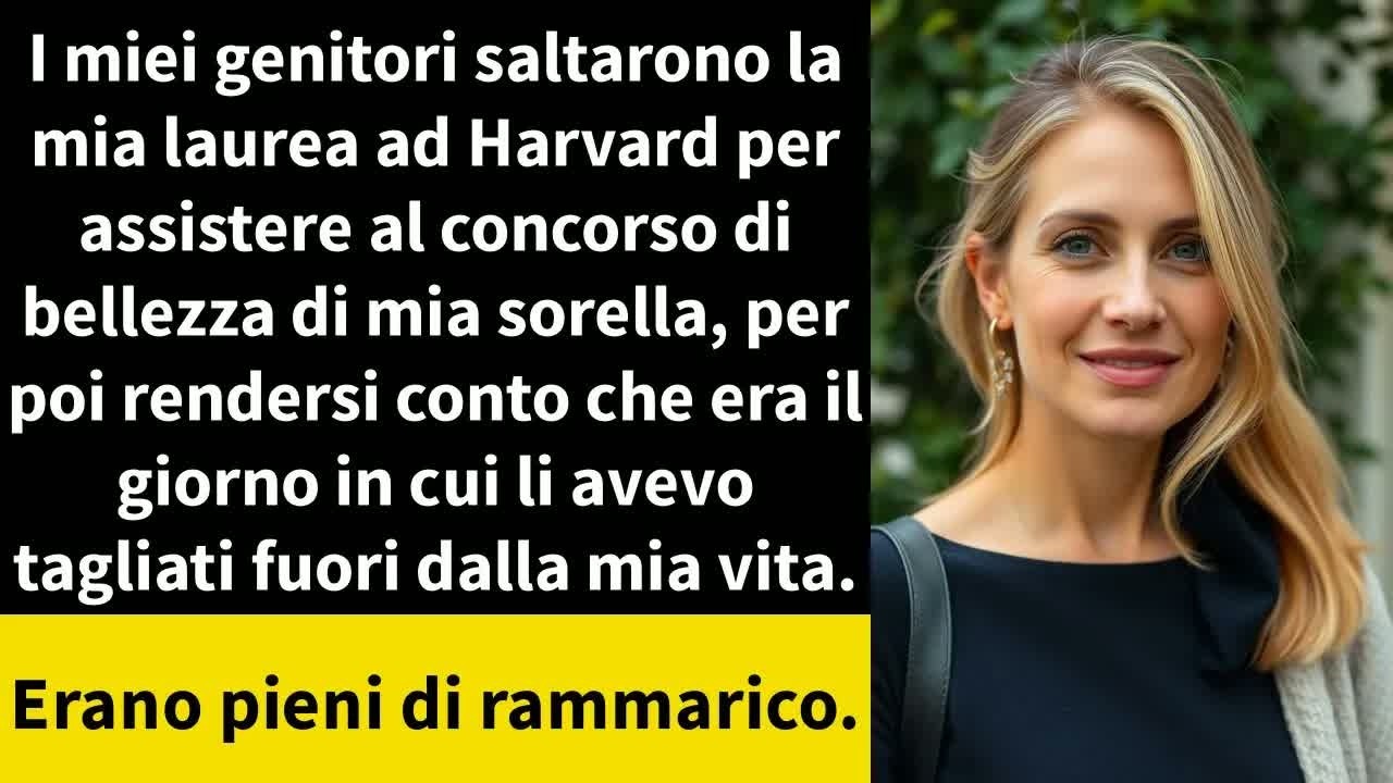 I miei genitori saltarono la mia laurea ad Harvard per assistere al concorso di bellezza di mia