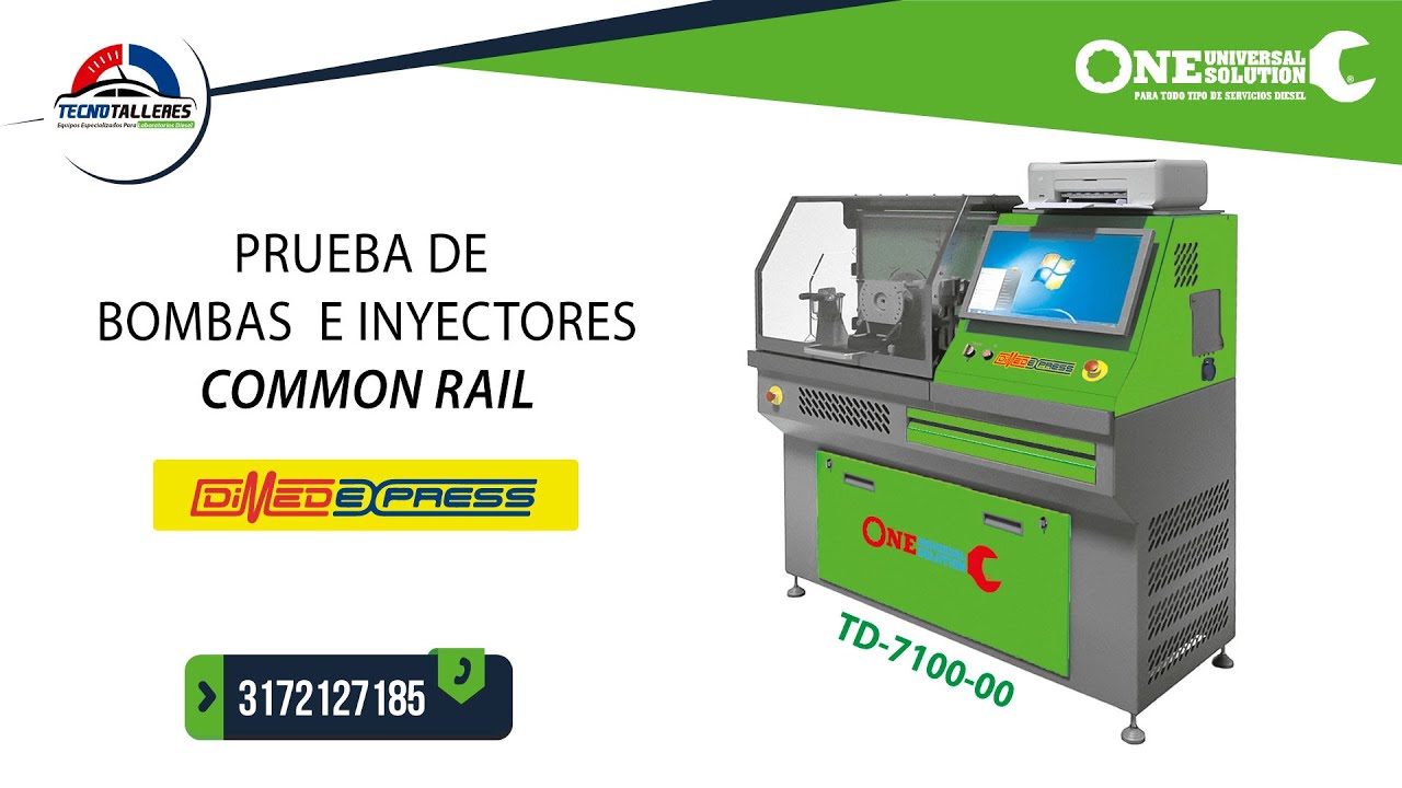 PRUEBA DE BOMBAS E  INYECTORES COMMON RAIL TD-7100-00
