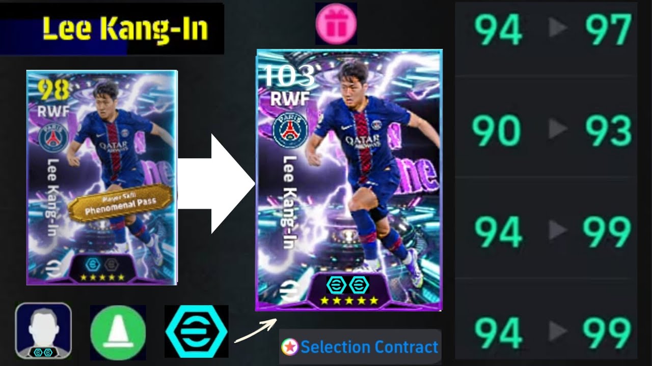 Lee Kang-in 103 Best Training With Booster | Player Progression eFootball 2026