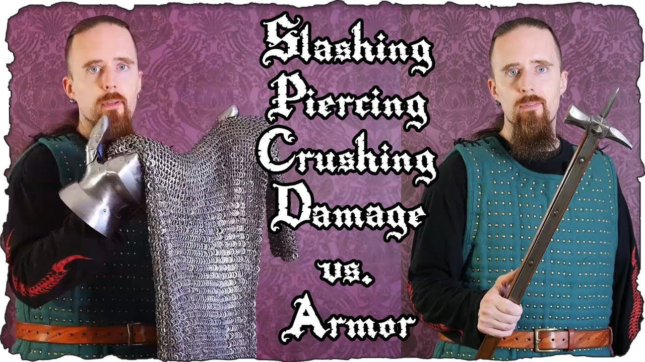 Armor / Damage Types in RPGs Compared to Real Life