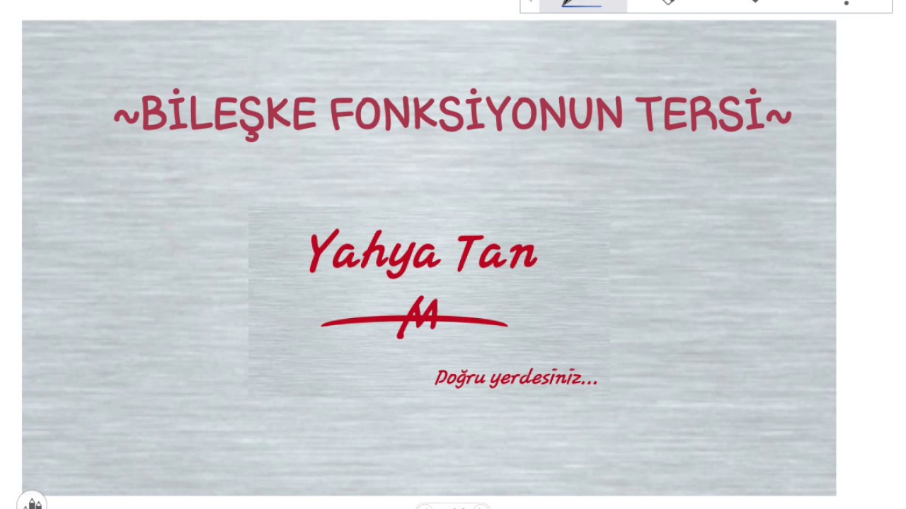 BİLEŞKE FONKSİYONUN TERSİ
#YKS #TYT #AYT #FONKSİYON