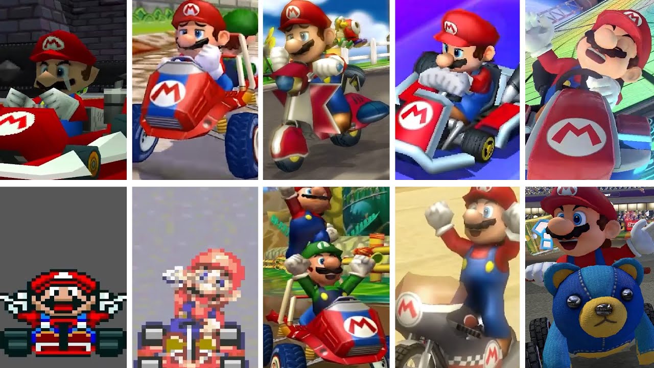 Evolution of Mario's Ranked Out And 1st Place in Mario Kart Games (1992-2024)