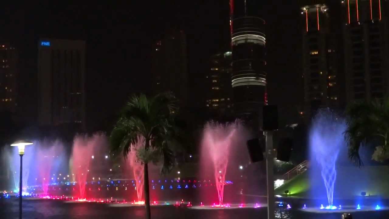 Water Fountain Show at KLCC - Kuala Lumpur, Malaysia