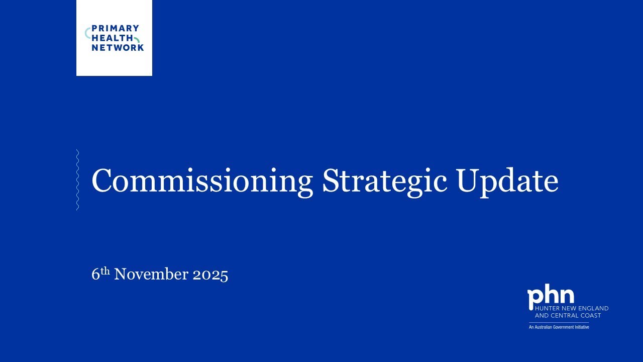 Commissioning Strategic Update