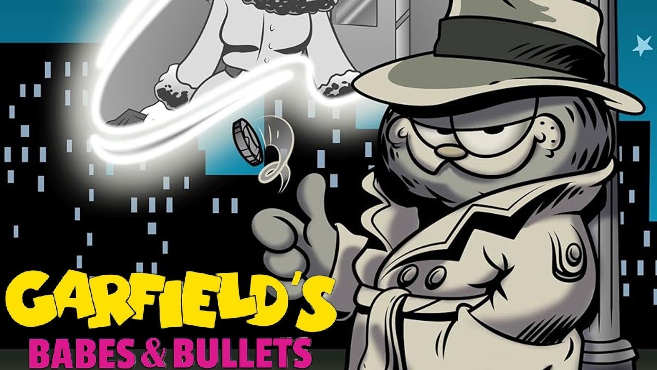 Garfield's Babes and Bullets 1989 Cartoon Short Film | Animation Review