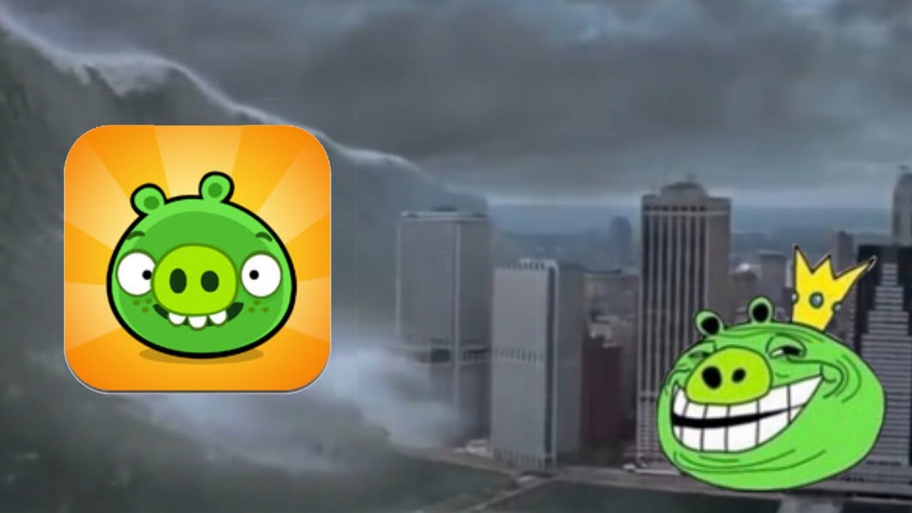 The end of the world but with Bad Piggies Theme Song