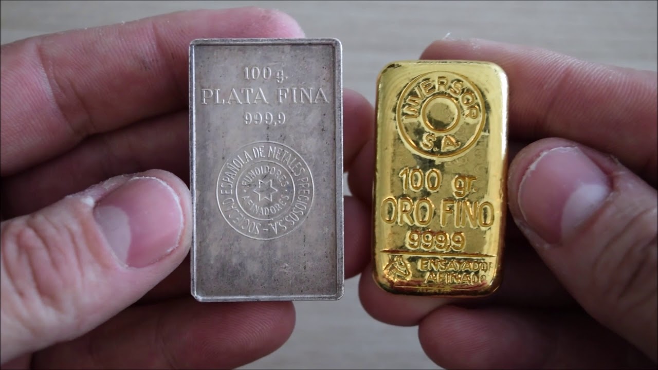 ORO CONTRA PLATA, DIFERENCIAS DE VOLUMEN CON MISMO PESO... GOLD VS SILVER