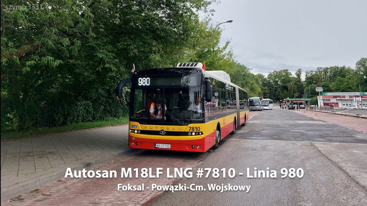 Linia 980 | Autosan M18LF LNG #7810 - MZA Warszawa