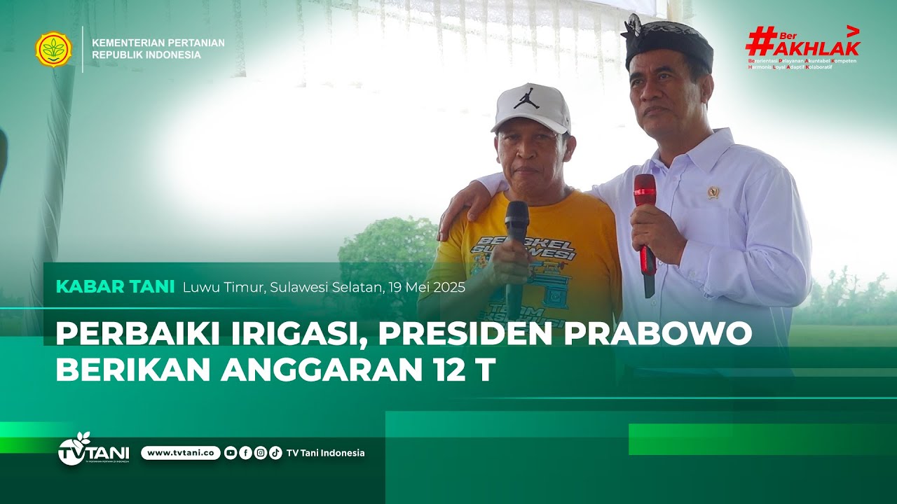 Mentan Amran Happy, Produksi Padi Kab. Luwu Timur Tinggi
