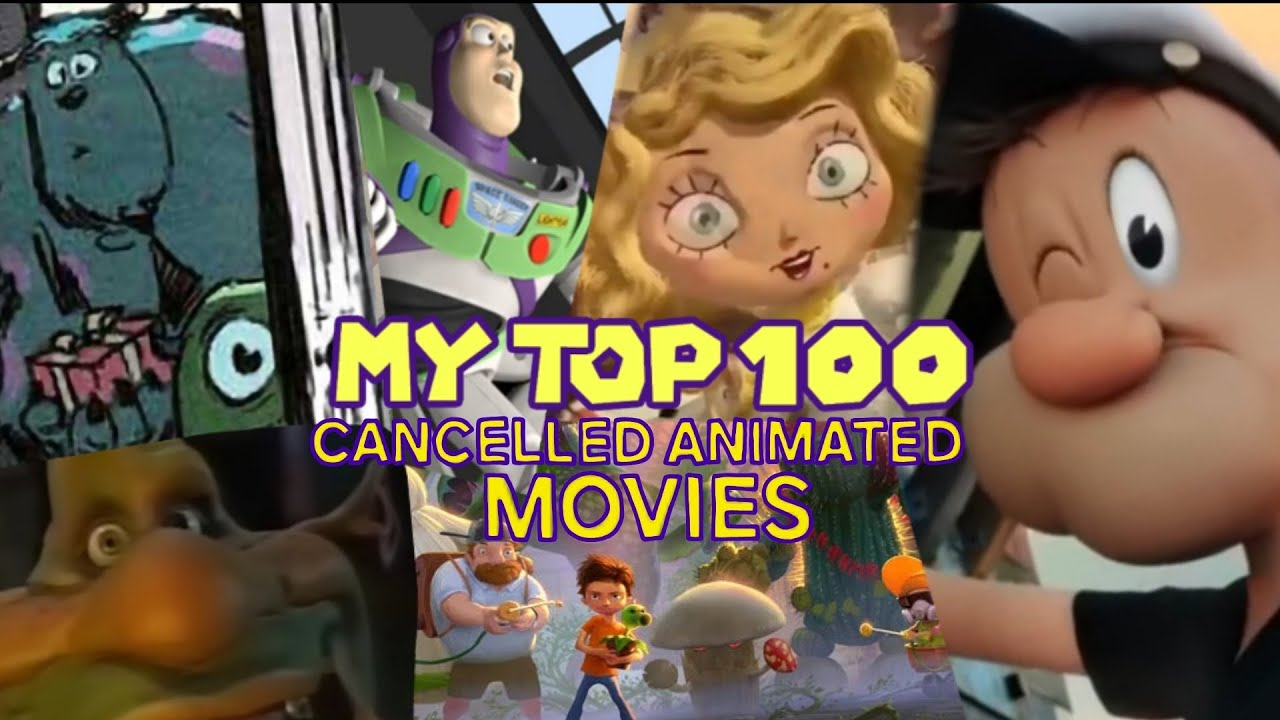 The Top 100 Cancelled Animated Movies (Full-Length Video)