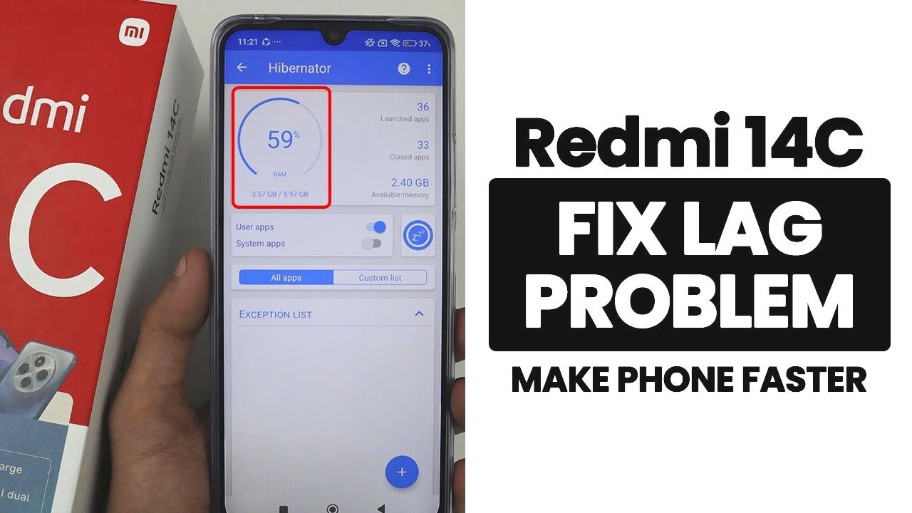 Fix Lag Issue In Redmi 14C | Solve Working Slow Problem