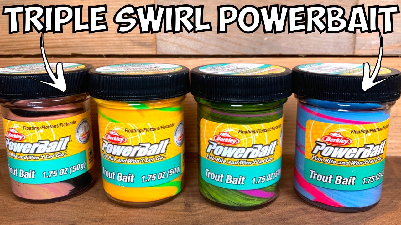 TRIPLE SWIRL Trout Powerbait Советы и обзор наживок для ловли форели (какой цвет лучше всего???)