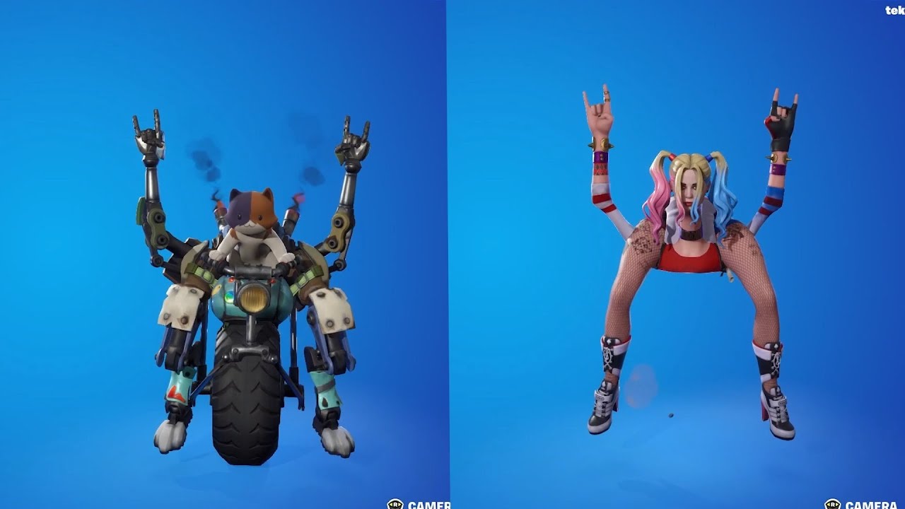 Harley Quinn doing Funny Built In Emotes in Fortnite #1 (DC Series)