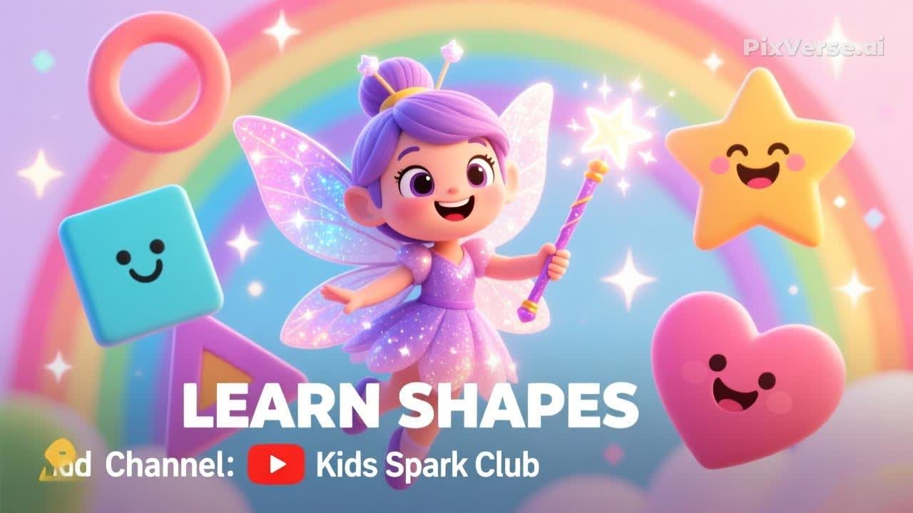 Shapes Learning  in English & Hindi | Circle, Square, Triangle Shapes