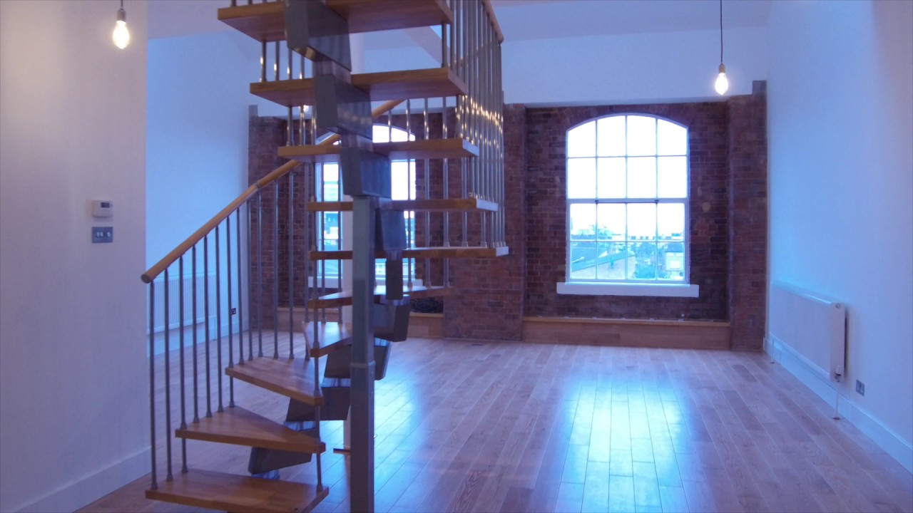 A typical Docklands warehouse conversion apartment in East London