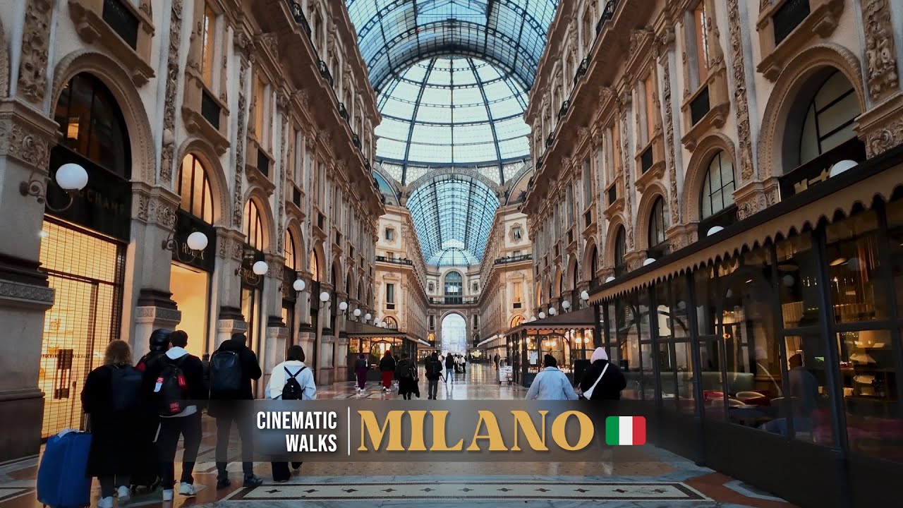 ☔🌧️Morning Walk in Milan | Peaceful Yet Busy City Vibes 🇮🇹 | DJI OSMO POCKET 3 | 4K HD