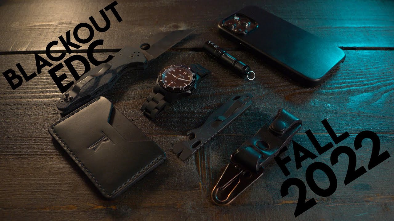 My Blackout EDC pocket dump for Fall 2022  (Everyday Carry)