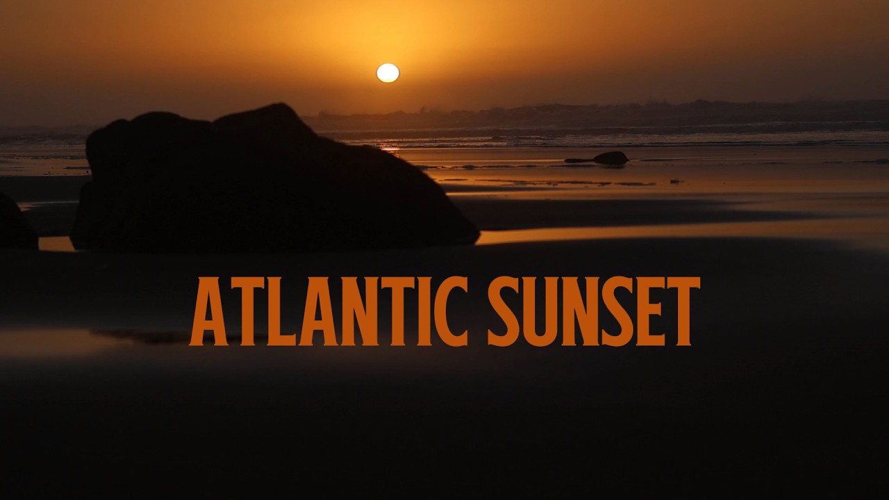 Atlantic Ocean Sunset | Relaxing Nature Sounds & Waves