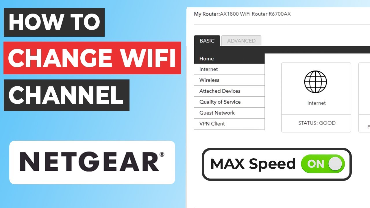 ✅ How to Change WiFi Channel on NETGEAR Router | Fix Slow WiFi Speed v2