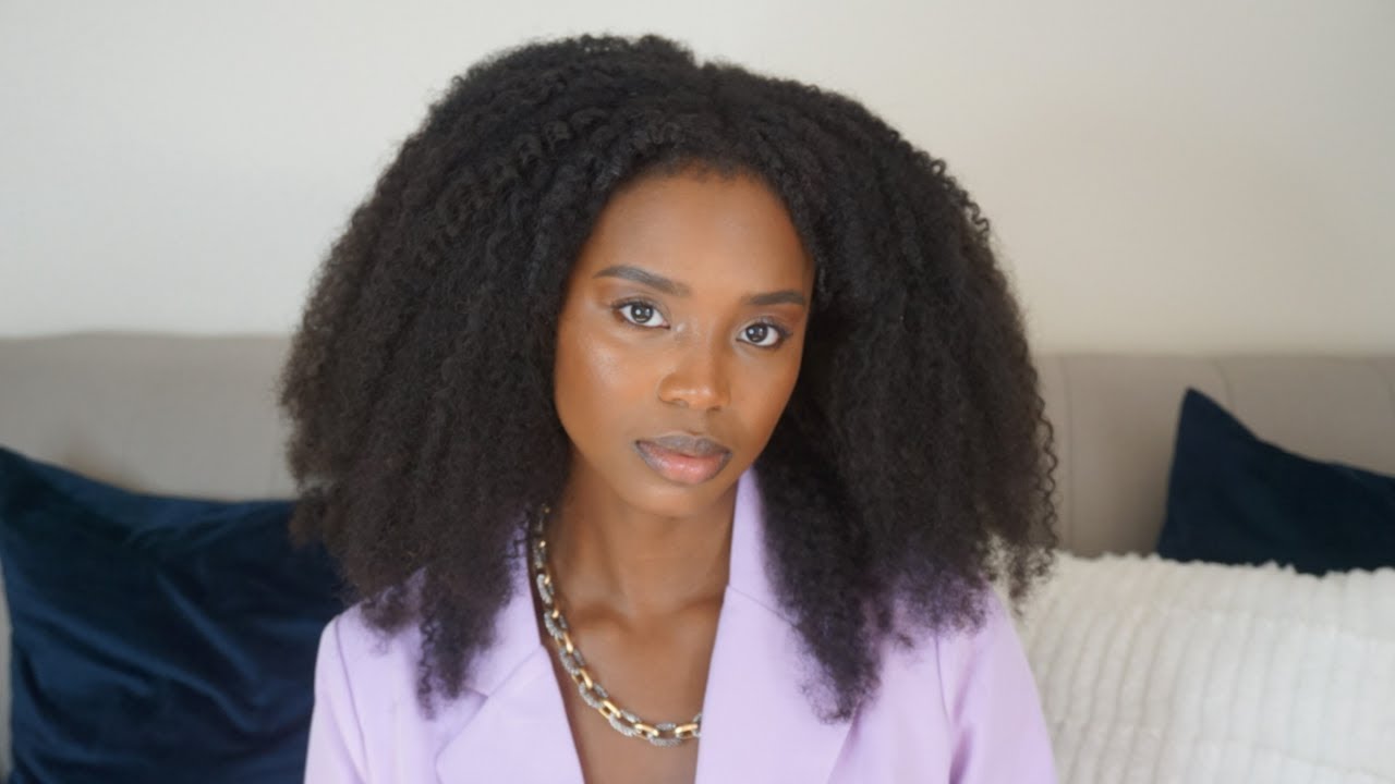 How To Install AFRO KINKY CURLY I Tip Micro links on 4B/4C Hair! | FT Nia Wigs