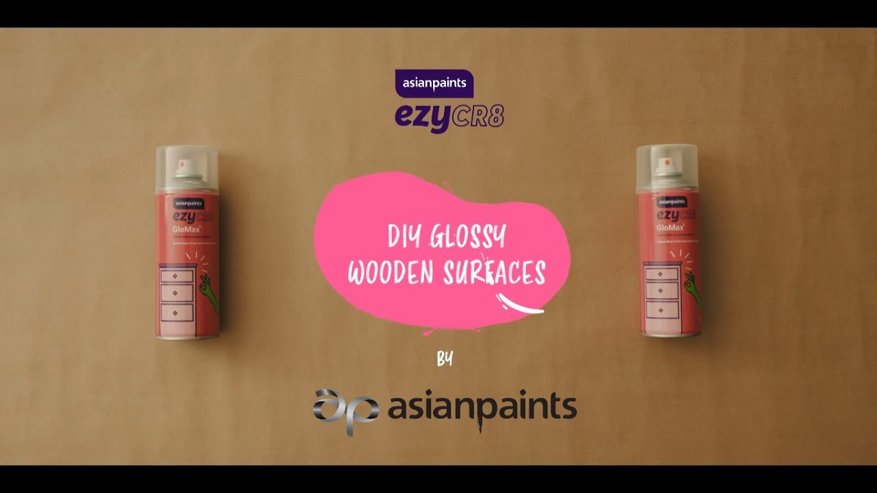 Asian Paints ezyCR8 GloMax, DIY Aerosol Spray, for Wood Polish