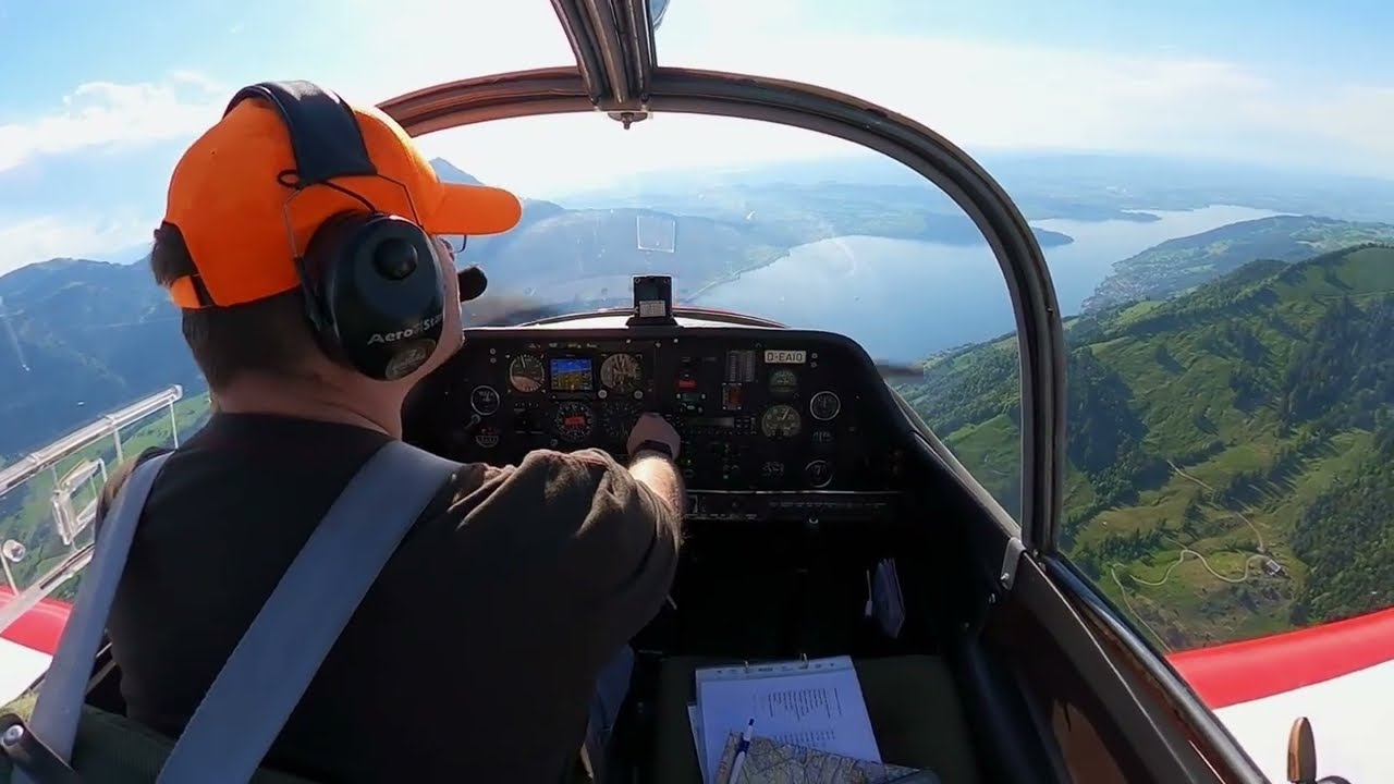 Flying Over the Swiss Alps in a Robin DR300