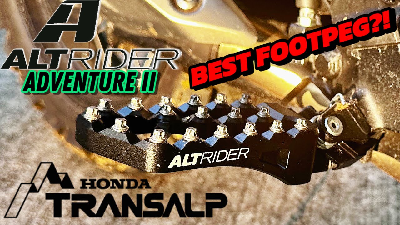 ALTRIDER ADVENTURE II PEGS FOR THE TRANSALP! Install/review/comparison
