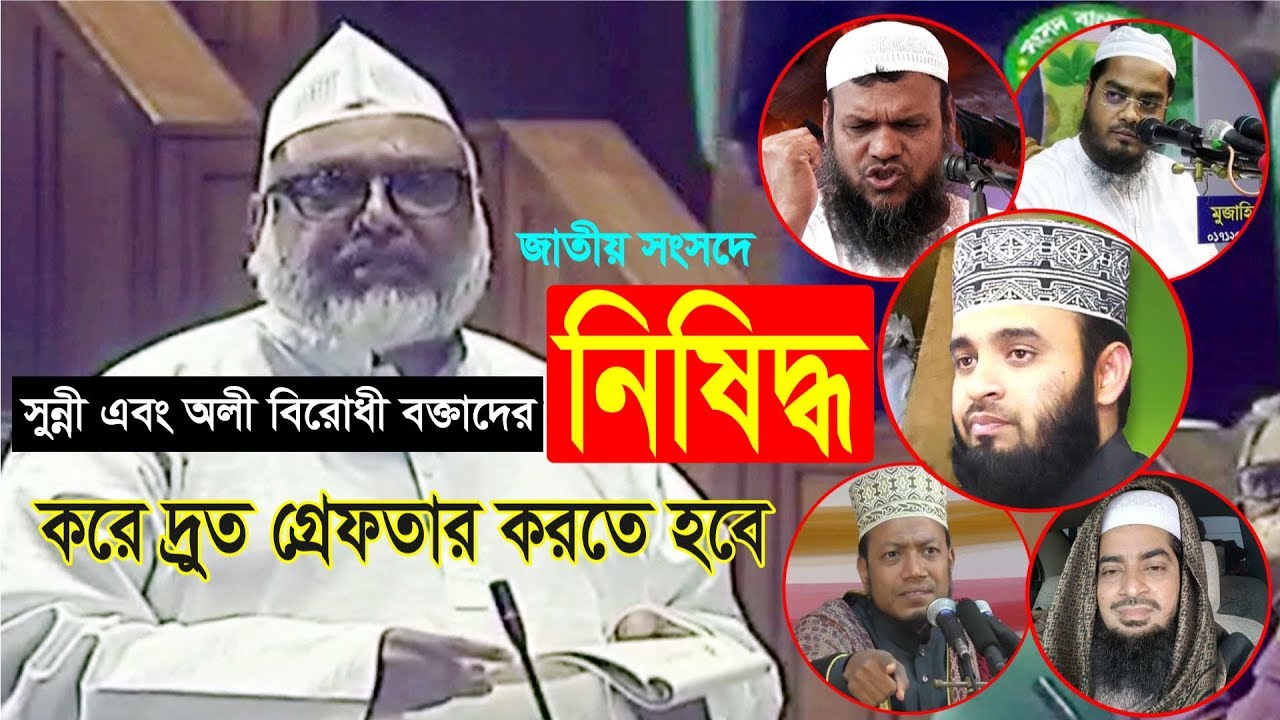 সুন্নী এবং অলী বিরোধীদের নিষিদ্ধ করে দ্রুত গ্রেফতার করতে হবে | জাতীয় সংসদে | নজিবুল বশর মাইজভান্ডারী