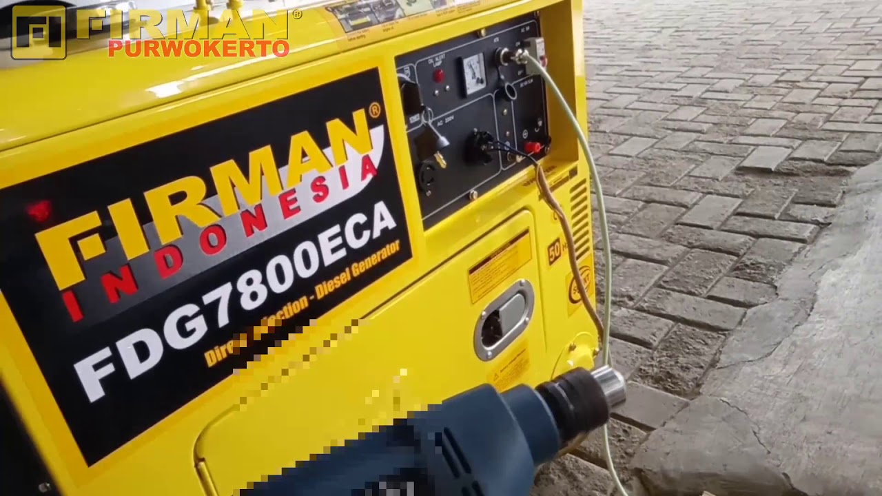 Tutorial memasang genset + ATS FDG 7800 ECA Firman