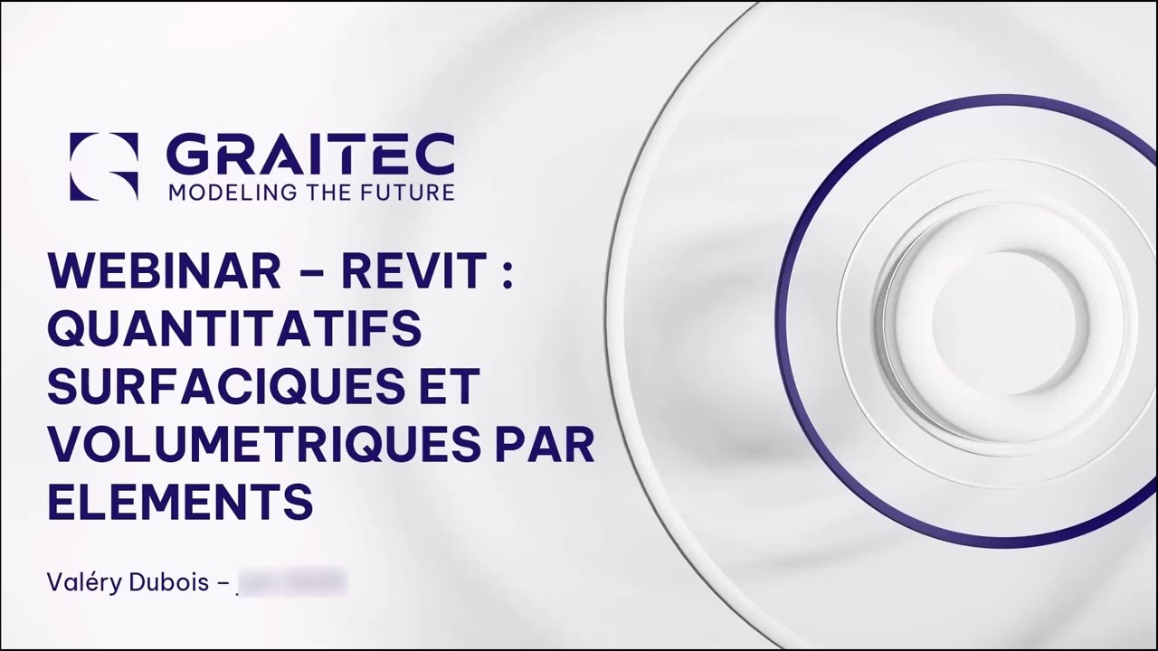 Revit : quantitatifs surfaciques et volumiques par éléments