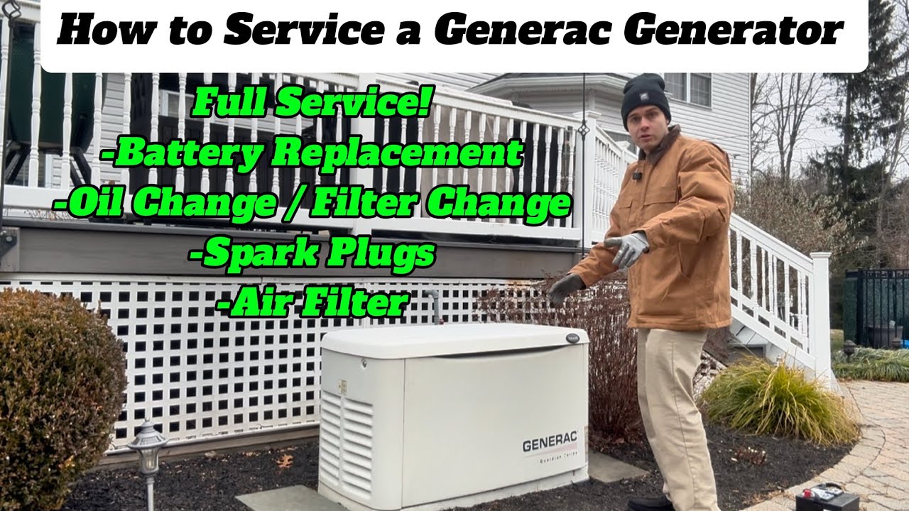 КАК ПРОВЕСТИ ТЕХНИЧЕСКОЕ ОБСЛУЖИВАНИЕ ГЕНЕРАТОРА GENERAC МОЩНОСТЬЮ 14 КВТ! ПОЛНОЕ ТЕХНИЧЕСКОЕ ОБС...